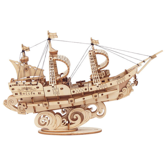 Barco Antiguo a Vela de Madera Kit Puzzle 3D Robotime GBP Colecciones