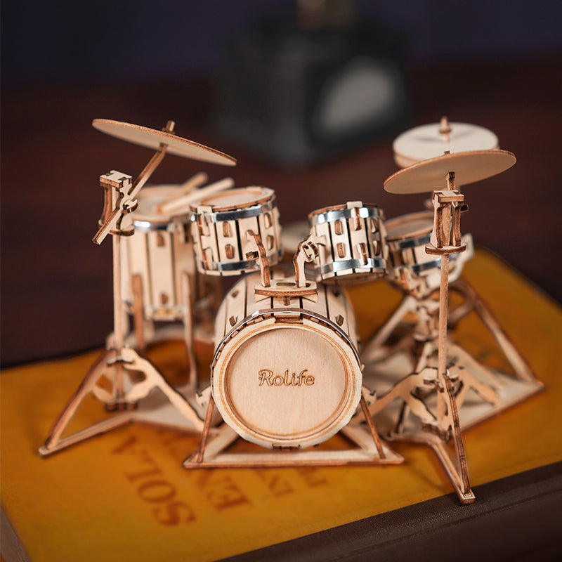Pack-Guitarra-Bateria-Armable-Puzzles-3D-GBP-Colecciones-Batería-escenario