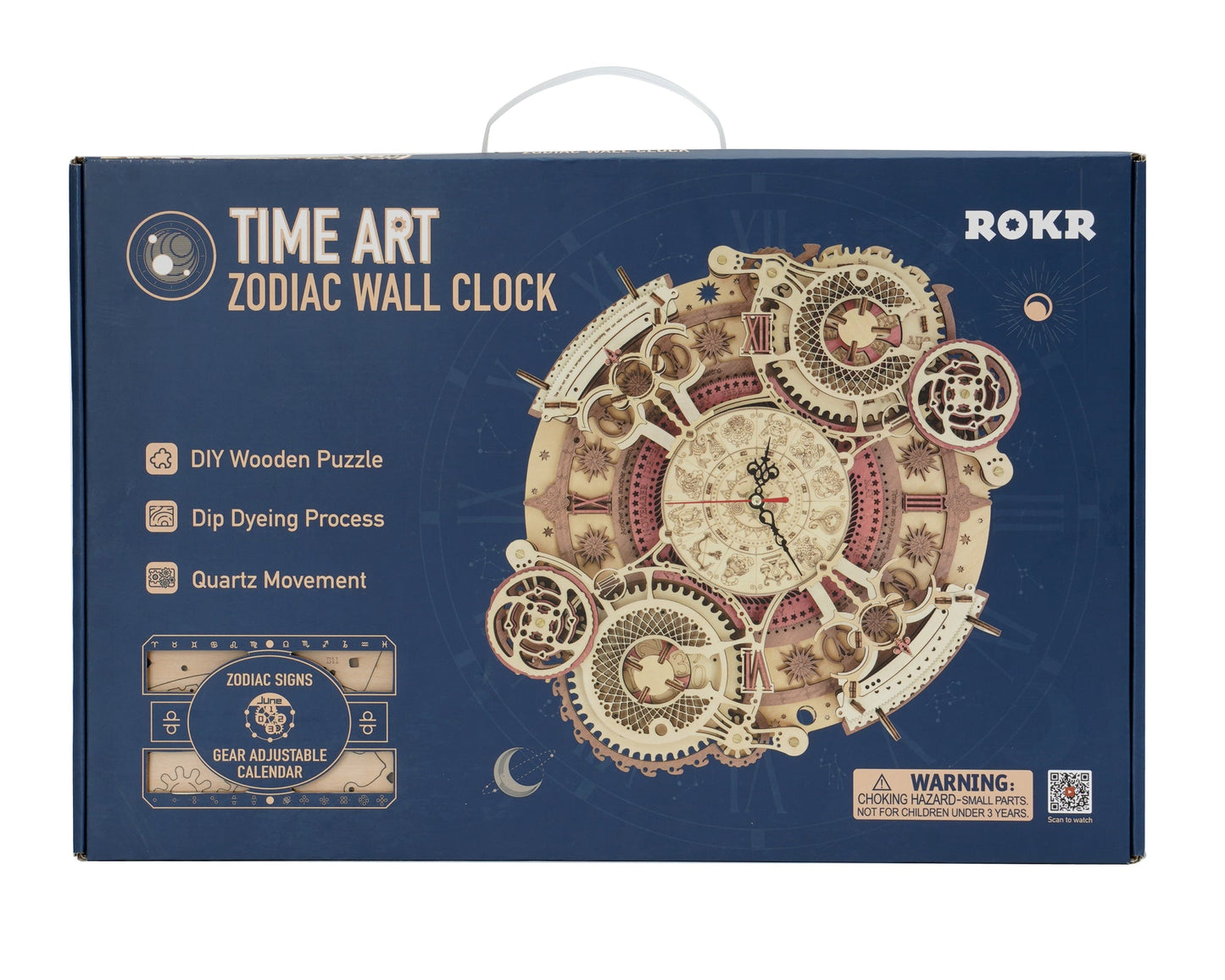 gbpcolecciones-Robotime-LC601-Zodiac-Wall-Clock-Reloj-Mural-Caja