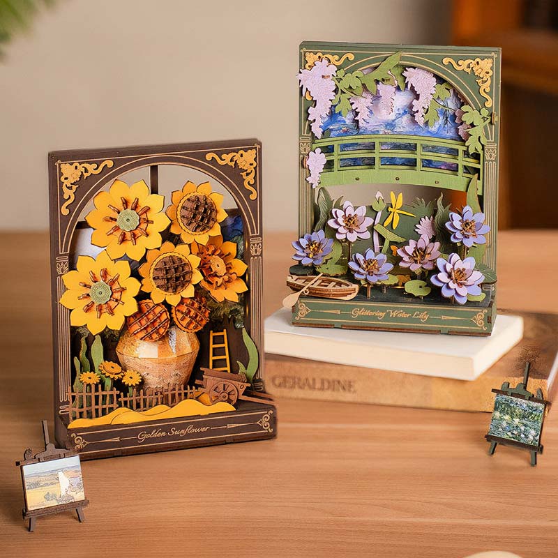 Glittering-Water-Lily-TH001-Robotime--Armable-Puzzles-3D-GBP-Colecciones-Modelos