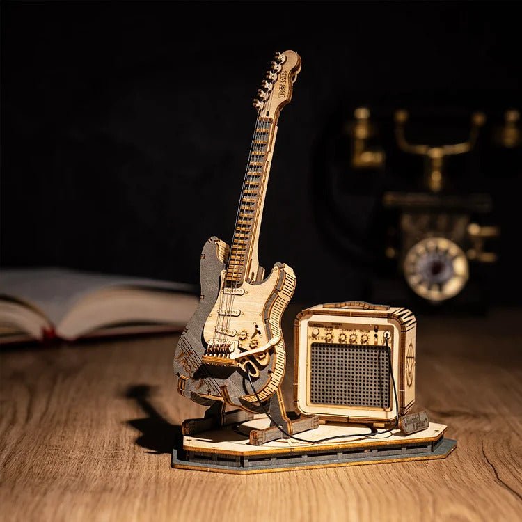 Pack-Guitarra-Bateria-Armable-Puzzles-3D-GBP-Colecciones-Guitarra-Escenario