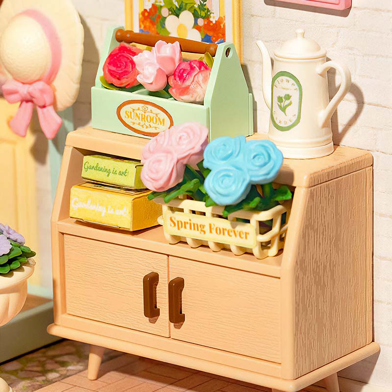 Robotime-DW013-Blooming-Tea-Garden-Miniatura-Armable-GBP-Colecciones Detalle mueble