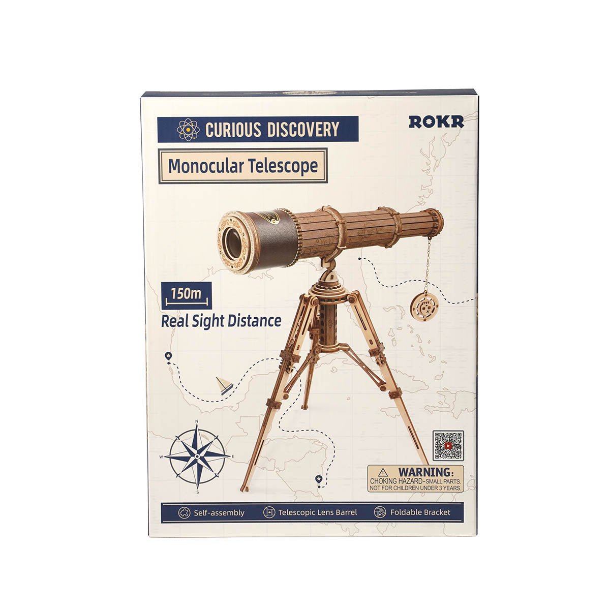 Telescopio-ST004-Robotime--Armable-Puzzles-3D-GBPColecciones