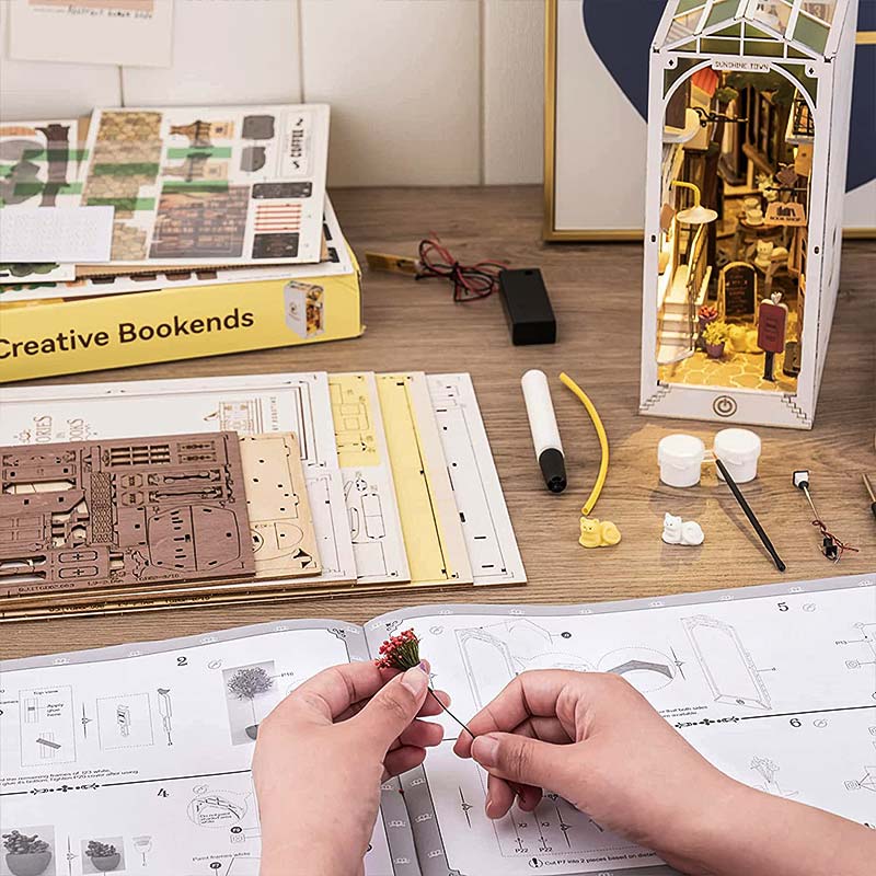 gbpcolecciones-Robotime-Tgb02-Sunshine-Town-Booknook-Separador-Libros-Armable-armando