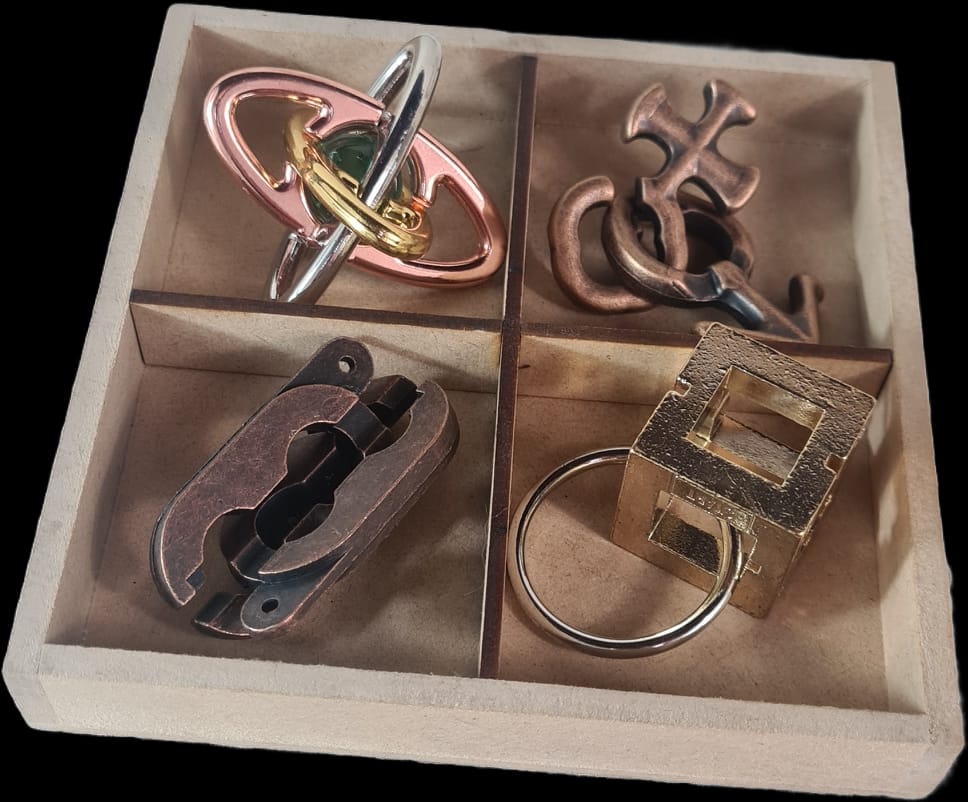 rompecabezas-metal-hanayama-Pack-4-GBP-Colecciones En Caja