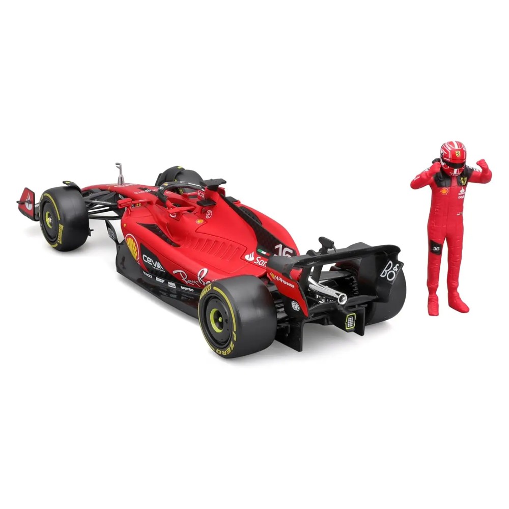 BBURAGO-26809-SFR-FERRARI-LECLERC-SF23-CON-PILOTO-GBP-COLECCIONES Piloto