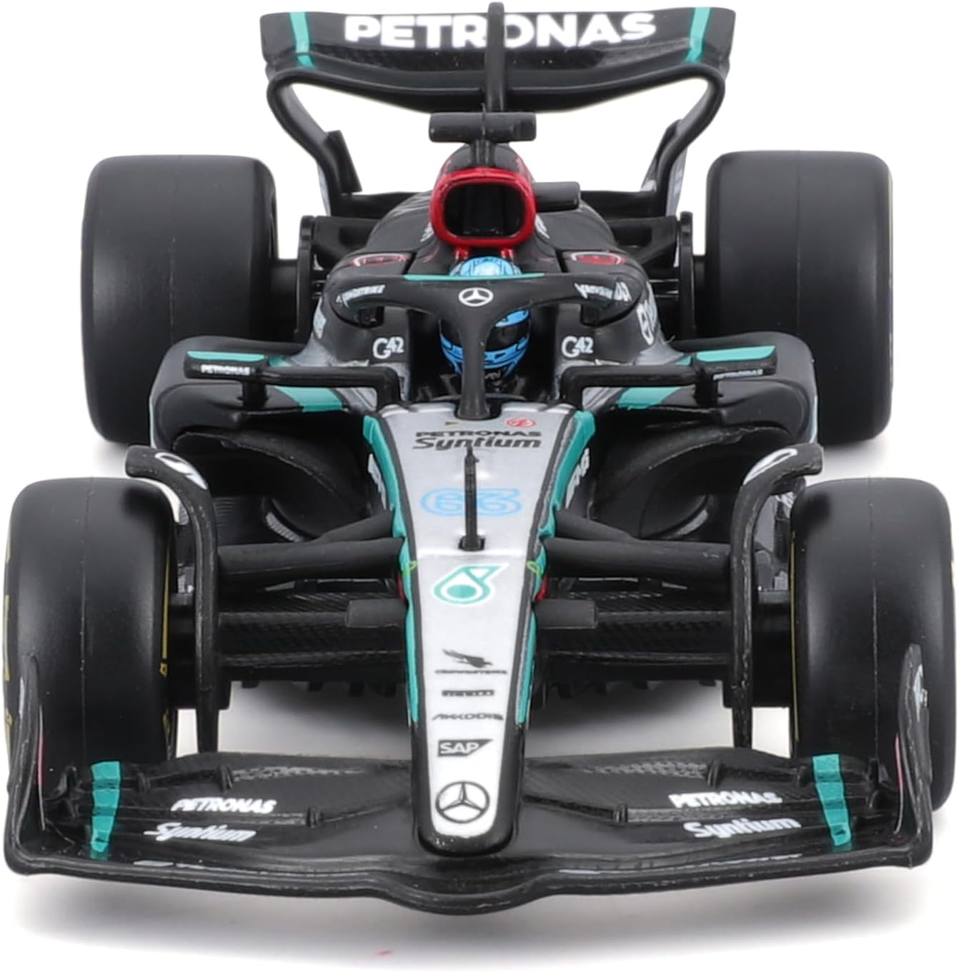 BBURAGO-28063-RACE-FORMULA-MERCEDES-AMG-W15-2024-RUSSELL-GBP-COLECCIONES Frente
