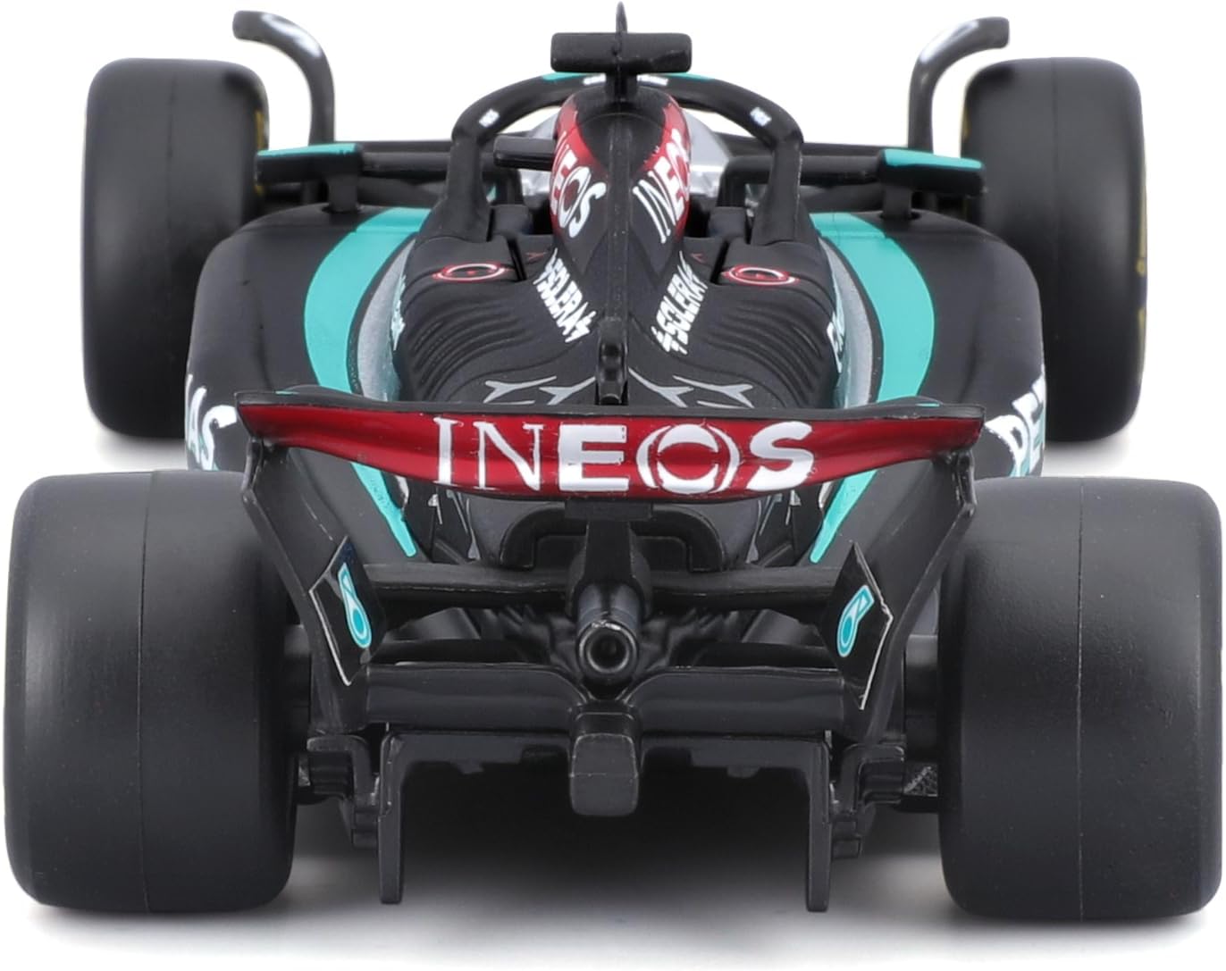 BBURAGO-28063-RACE-FORMULA-MERCEDES-AMG-W15-2024-RUSSELL-GBP-COLECCIONES Trasera