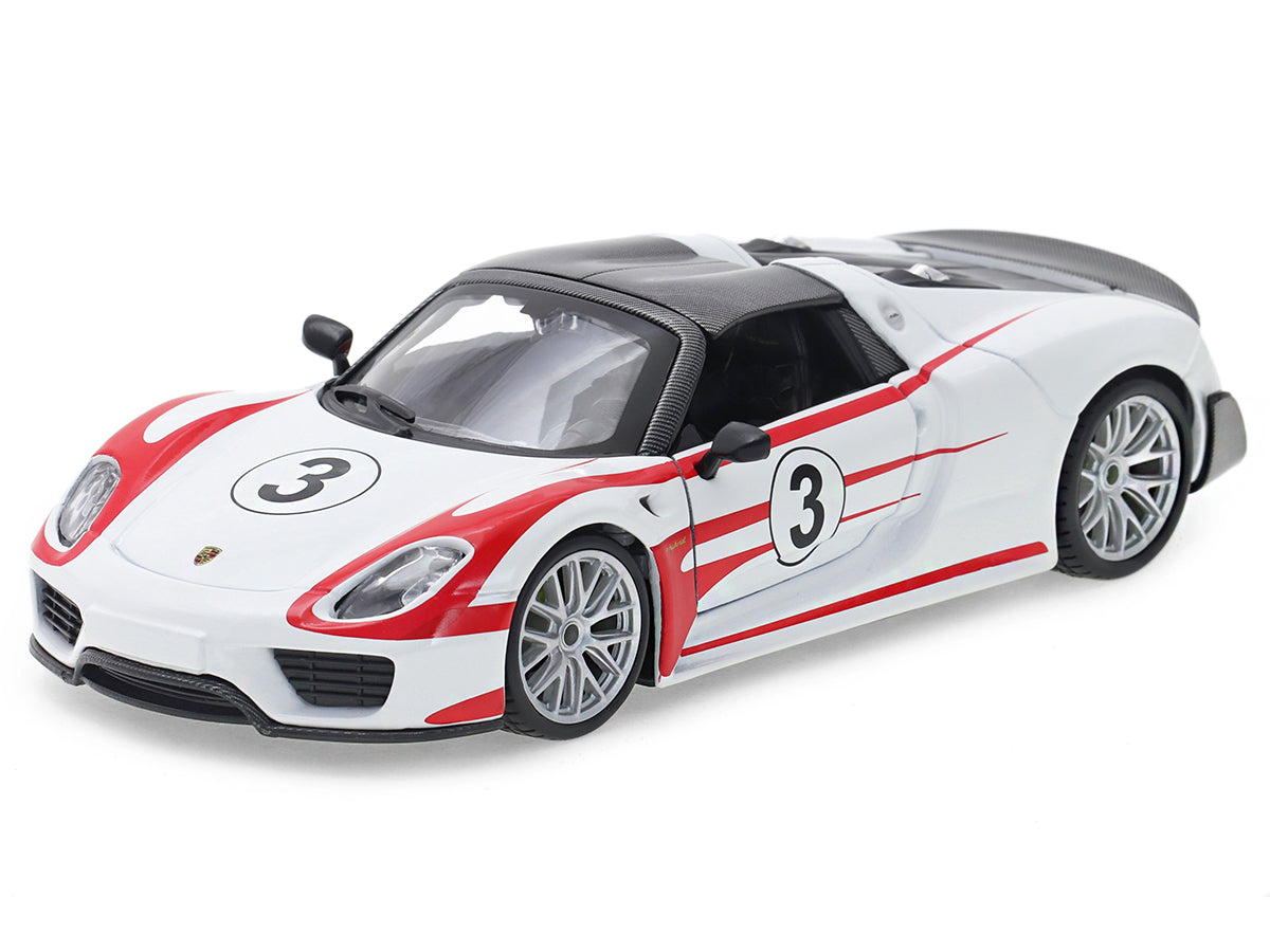 BBurago-28009-Race-Porsche-918-SPYDERWEISSACHPACKAGE-GBP-Colecciones Primer Plano
