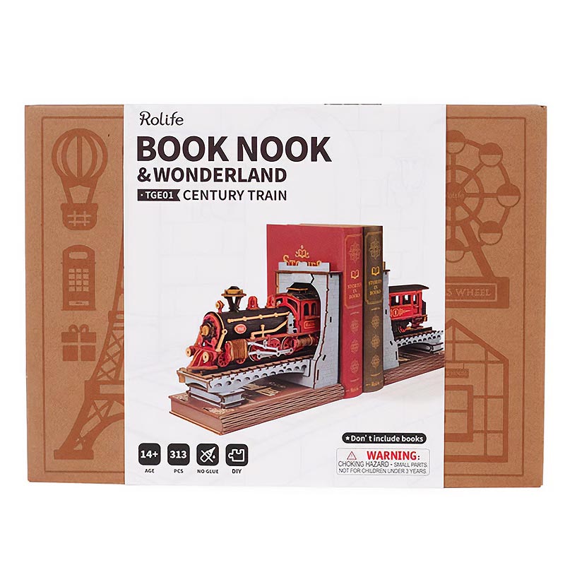 Book-End-Century-Train-TGE01-Robotime-Armables-GBP-Colecciones-Caja