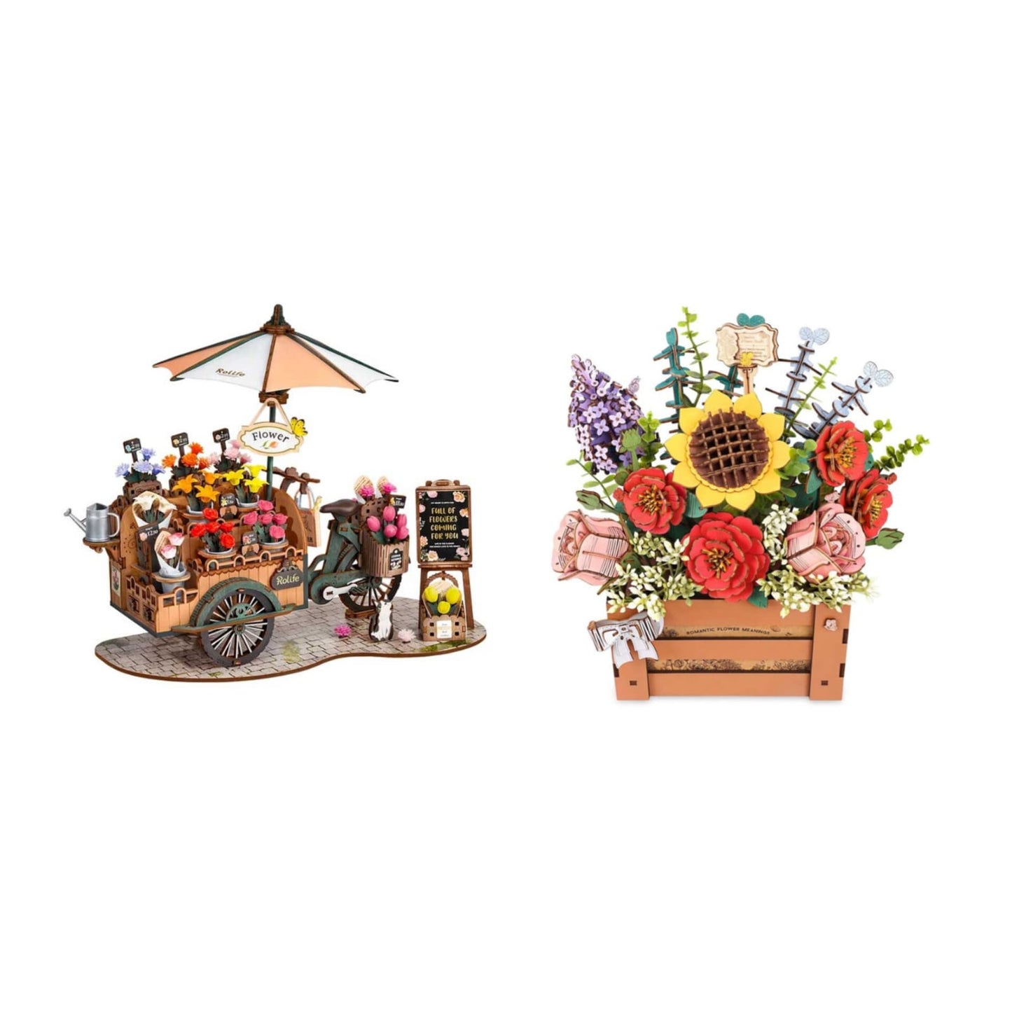 Caja-de-Flores-y-Carretilla-Robotime-GBP-Colecciones-Portada