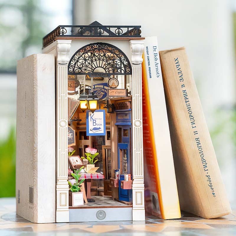 Gbpcolecciones-Booknook-Arcade-Dating-Separador-de-Libros-Robotime-TGB10-2
