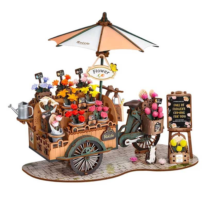 Gbpcolecciones-Robotime-TGS03-Blossom-Cart-Carretilla-de-Flores-Fondo-1
