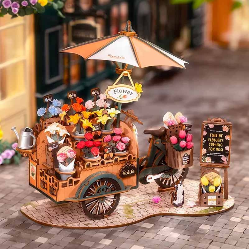 Gbpcolecciones-Robotime-TGS03-Blossom-Cart-Carretilla-de-Flores