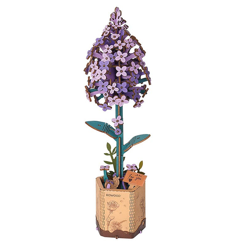 Lilas-Flor-Madera-TW021-Robotime-Armables-GBP-Colecciones-Fondo Blanco