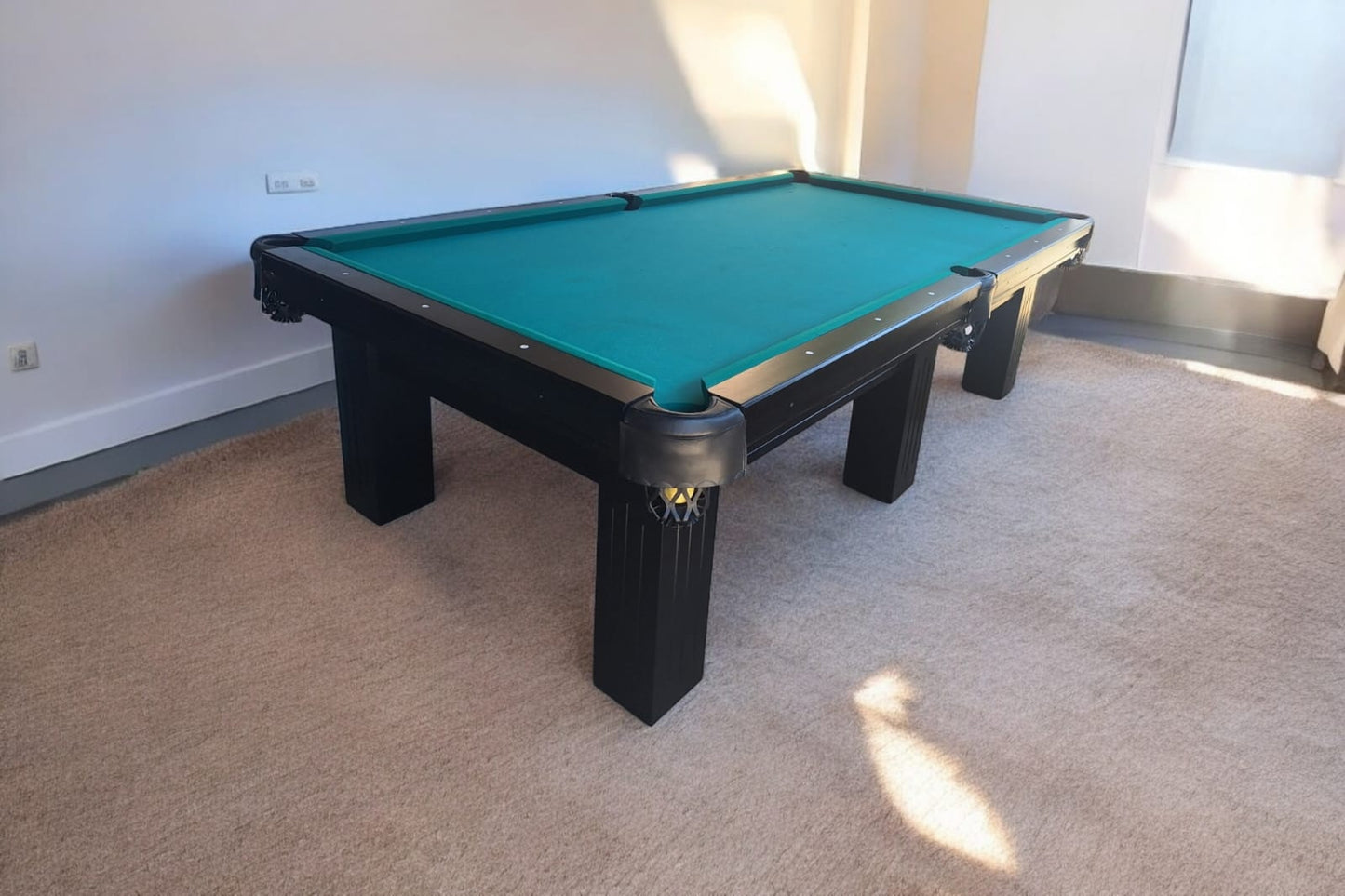 Mesa de Pool Profesional 9 Pies con Accesorios y Placas de Piedra Pizarra