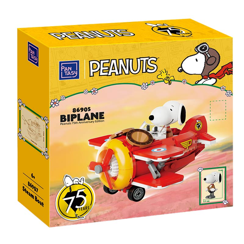 Pantasy-86905-Snoopy-Avion-Biplano-Armable-GBP-Colecciones Caja