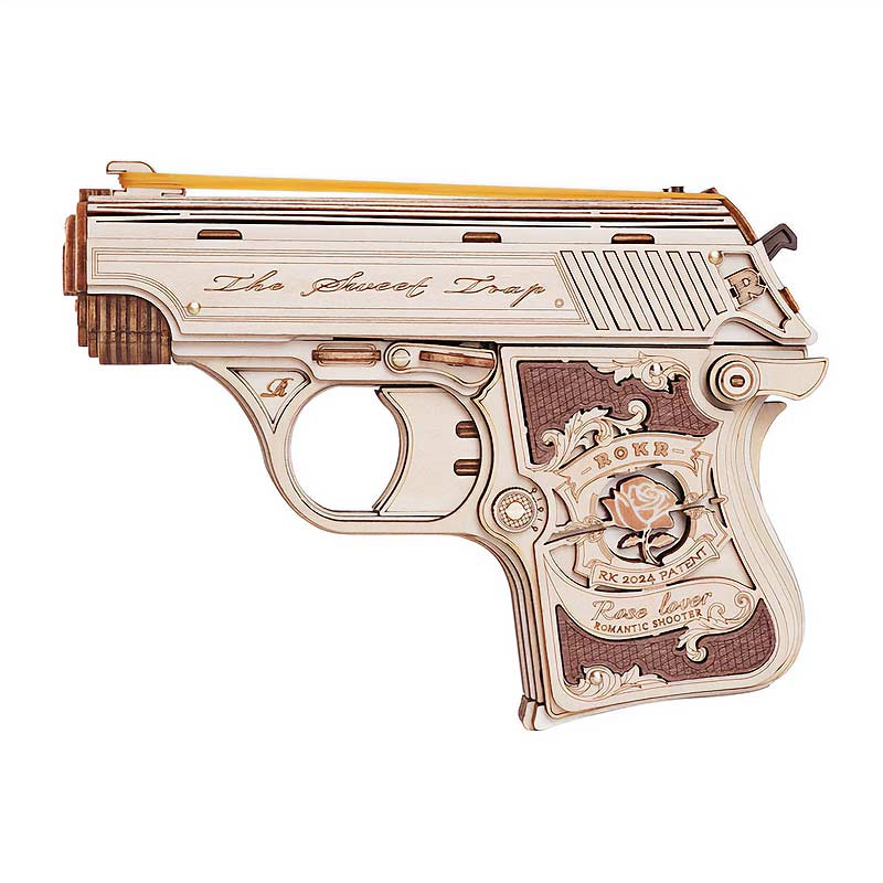 Pistola-Madera-Minigun--LQ502-Robotime--Armable-Puzzles-3D-GBP-Colecciones-Fondo Blanco Portada