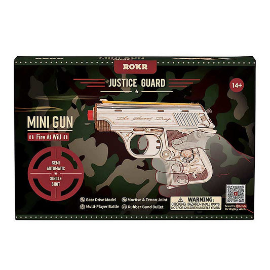 Pistola-Madera-Minigun--LQ502-Robotime--Armable-Puzzles-3D-GBP-Colecciones-Caja