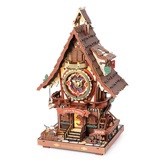 Reloj de Madera Cuckoo LC901C Robotime Puzzles 3D GBPcolecciones Portada
