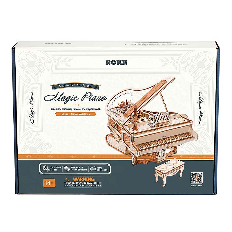 Robotime-AMK81-Magic-Piano-Madera-GBP-Colecciones-Caja
