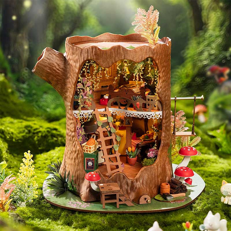 Robotime-DG179-Fairytale-Tree-House-GBP-Colecciones- Primer Plano