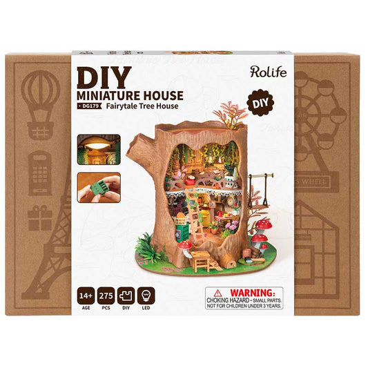 Robotime-DG179-Fairytale-Tree-House-GBP-Colecciones Caja