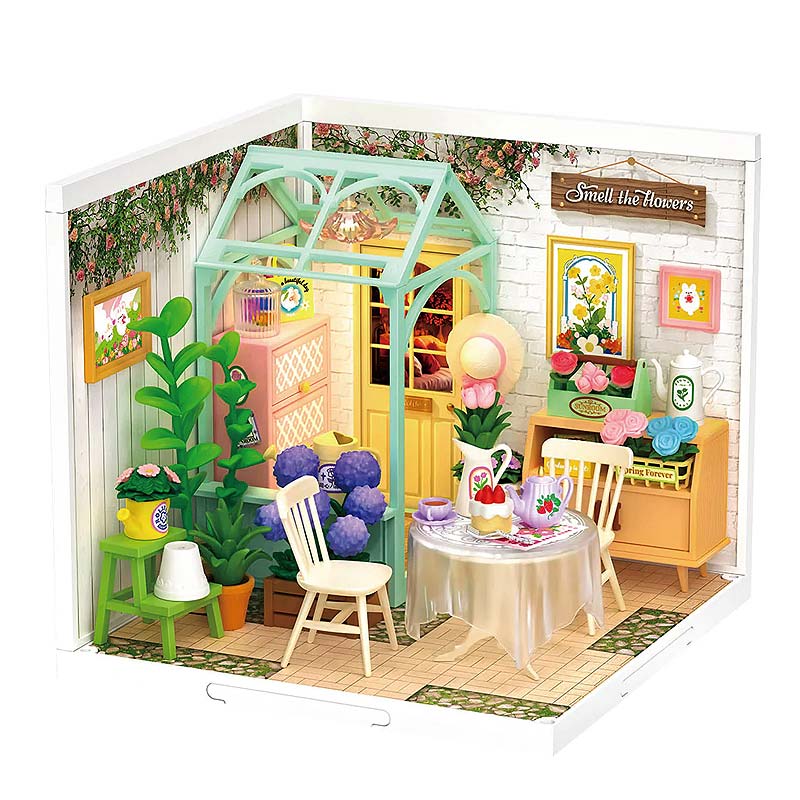 Robotime-DW013-Blooming-Tea-Garden-Miniatura-Armable-GBP-Colecciones Portada
