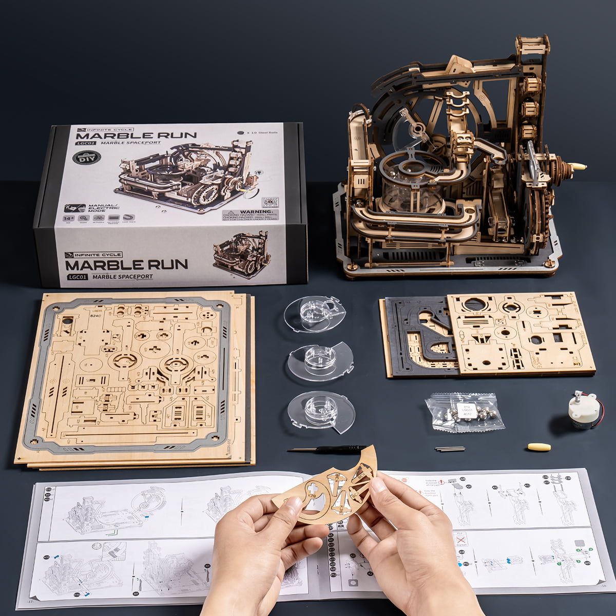 Robotime-LGC01-Marble-SpacePort-GBP-Colecciones-Armando