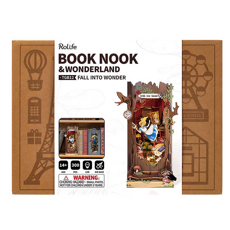 Separador-Libros-Alice-Adventure-Booknook-TGB12-Robotime-Armables-Caja Imagen