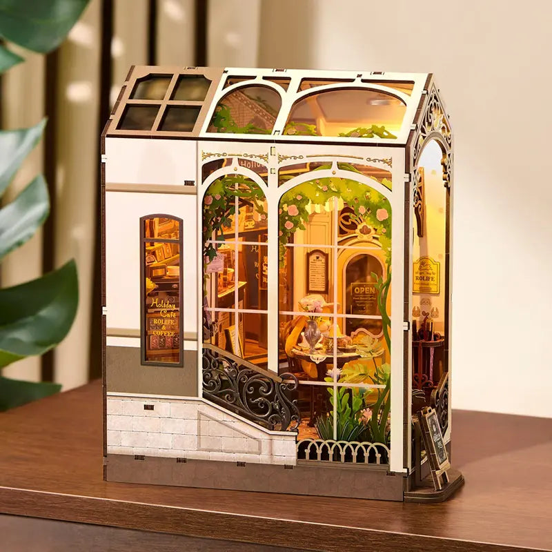 Separador-Libros-Holiday-Cafe-Booknook-TGB15-Robotime-GBP-Colecciones Costado