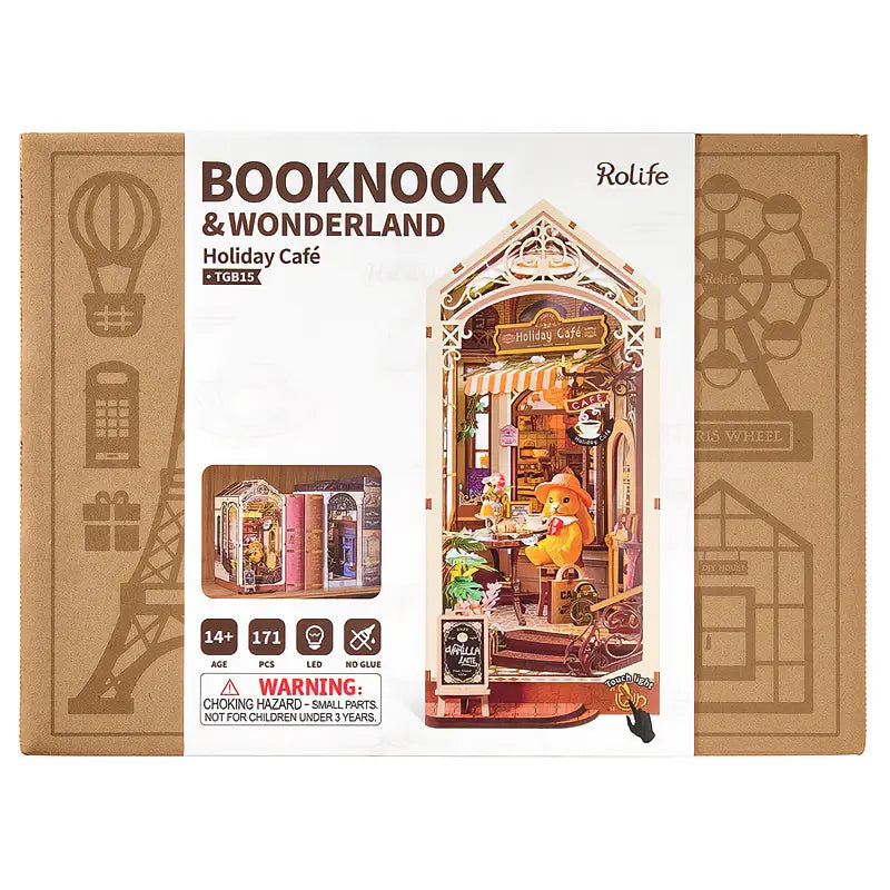 Separador-Libros-Holiday-Cafe-Booknook-TGB15-Robotime-GBP-Colecciones Caja