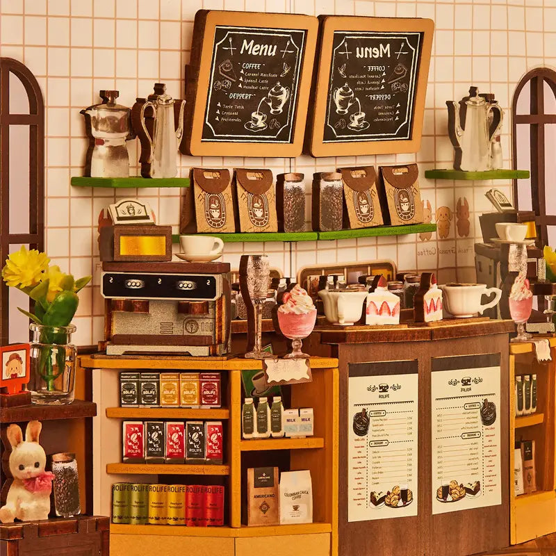 Separador-Libros-Holiday-Cafe-Booknook-TGB15-Robotime-GBP-Colecciones Interior