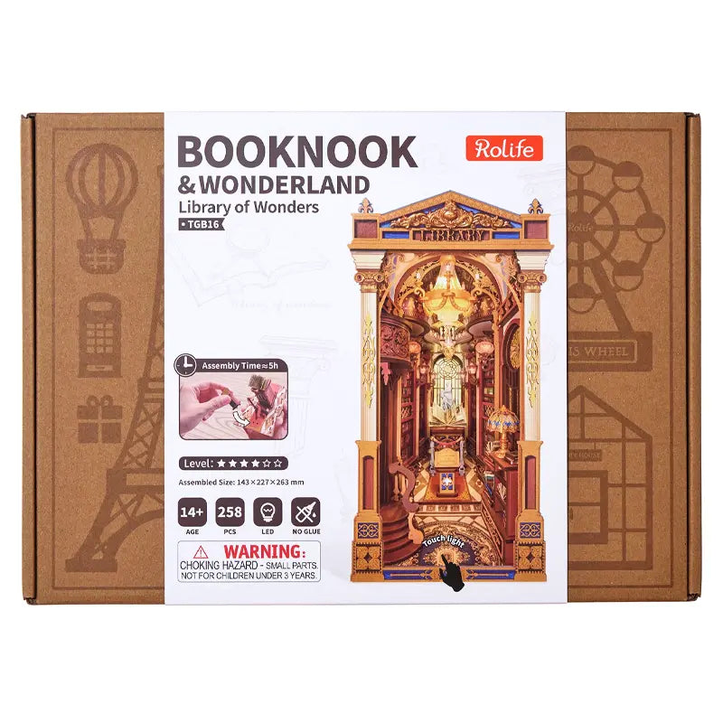 Separador-Libros-Library-of-Wonders-Booknook-TGB16-Robotime-GBP-Colecciones Caja