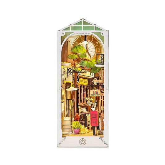 gbpcolecciones-Robotime-Tgb02-Sunshine-Town-Booknook-Separador-Libros-Armable-portada