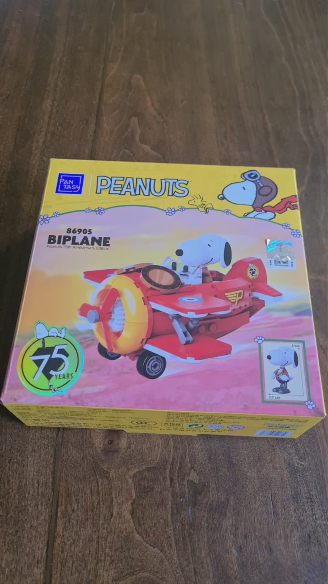 Pantasy-86905-Snoopy-Avion-Biplano-Armable-GBP-Colecciones Video Caja